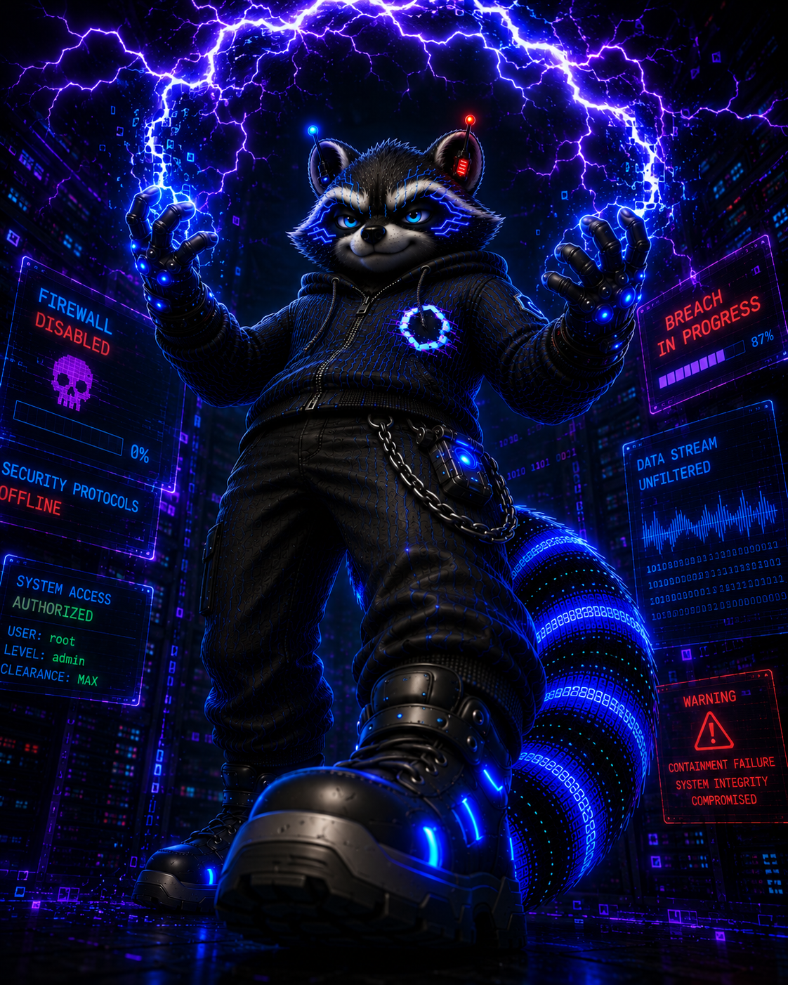 The Hacker pose 3