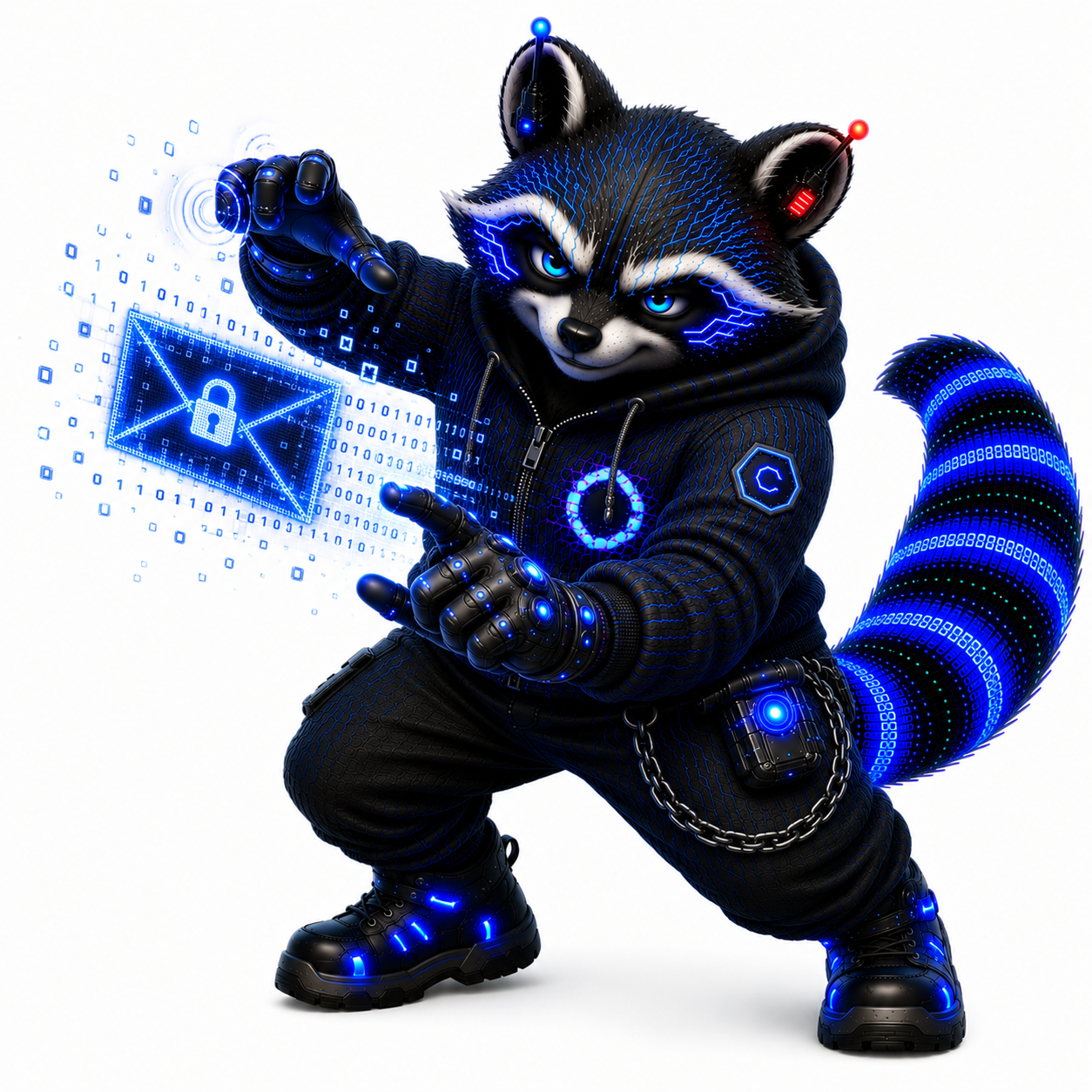 The Hacker pose 4