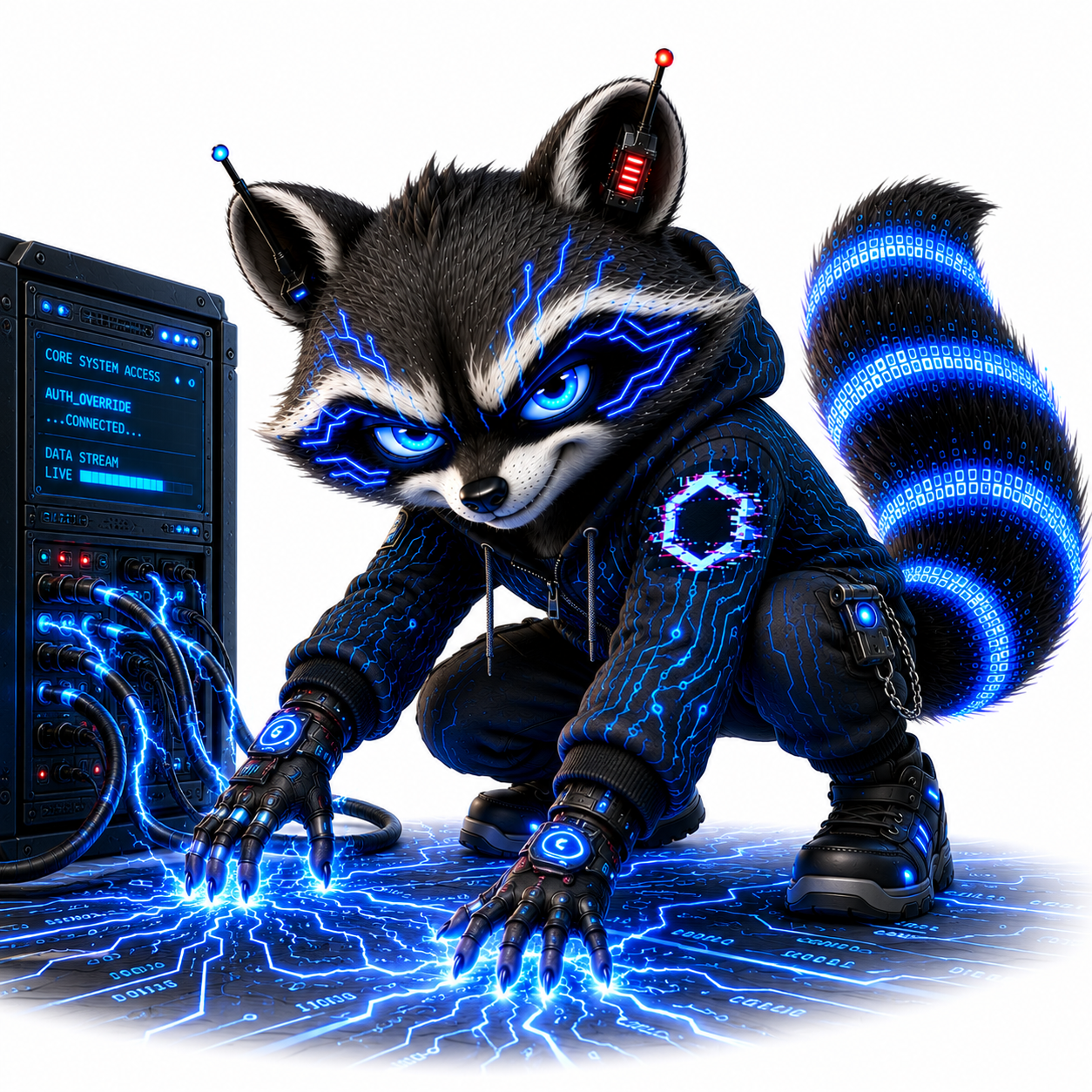 The Hacker pose 5