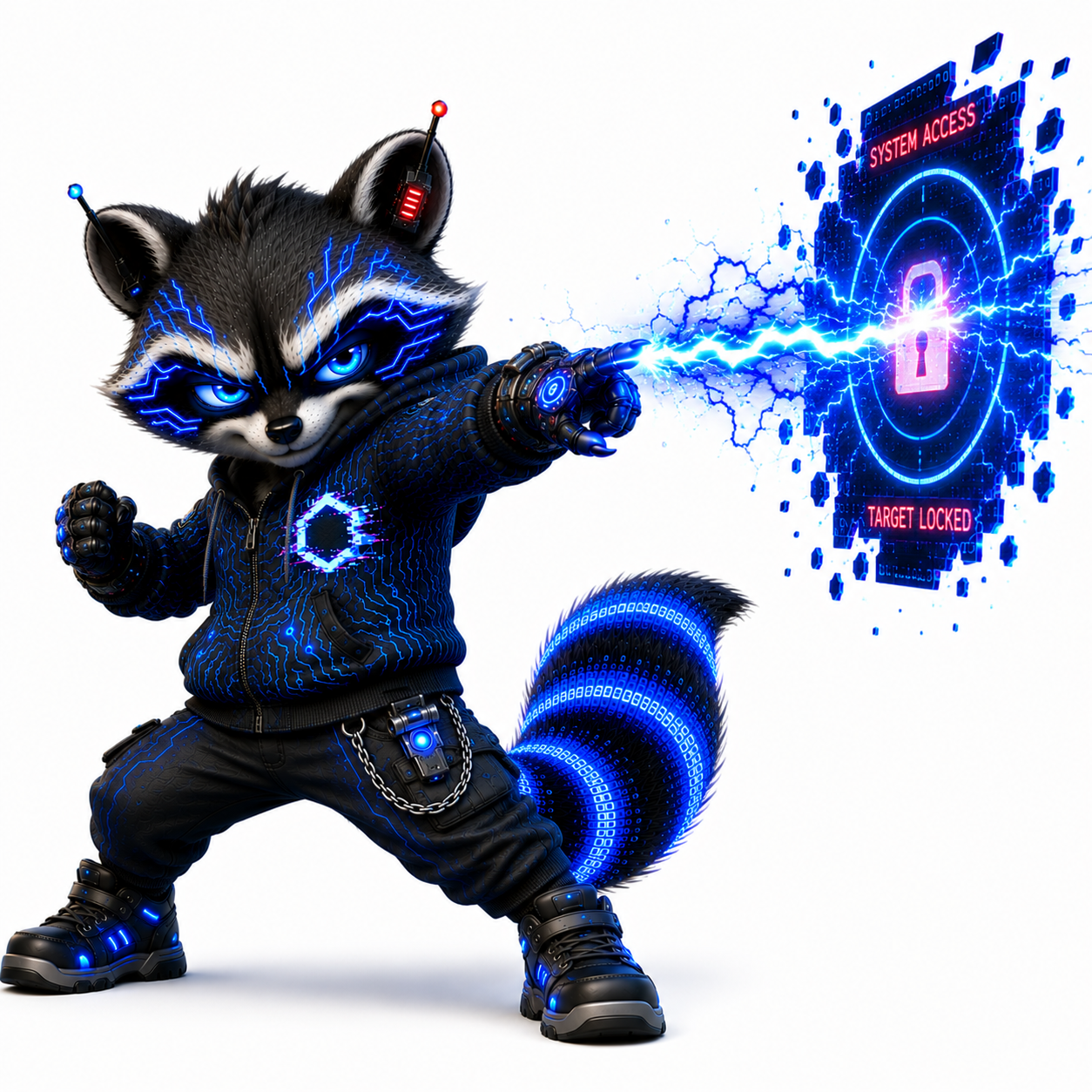The Hacker pose 6